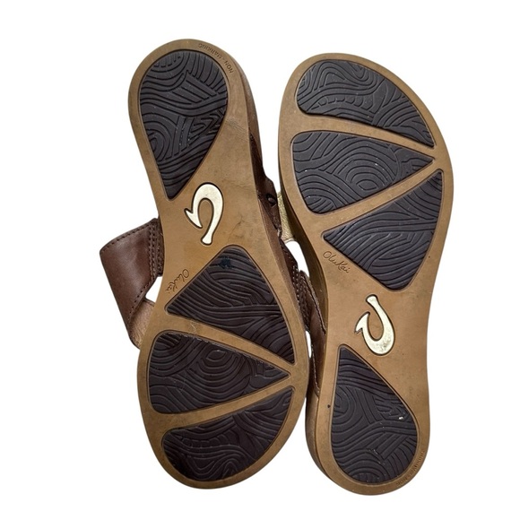 OluKai Women’s Size 7 Brown Lala Leather Sandal - Picture 6 of 6